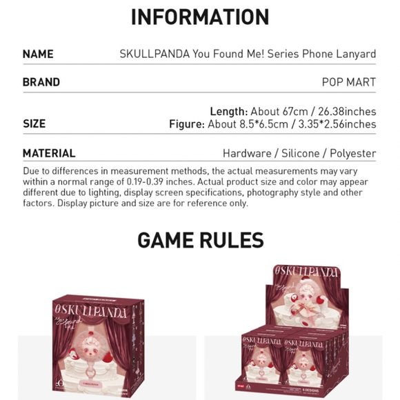 SKULLPANDA You Found Me! Series Phone Lanyard -Moldy Muffin Plush - Picture 10 of 11